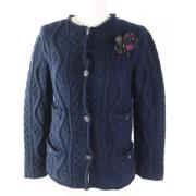 Pre-owned Cashmere outerwear Chanel Vintage , Blue , Dames