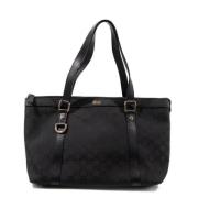 Pre-owned Canvas shoulder-bags Gucci Vintage , Black , Dames