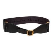 Pre-owned Canvas belts Dior Vintage , Black , Dames