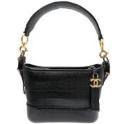 Pre-owned Leather chanel-bags Chanel Vintage , Black , Dames