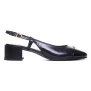 Cap-Toe Slingback Hakken Tory Burch , Black , Dames