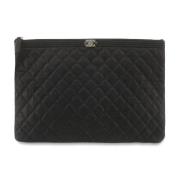 Pre-owned Leather chanel-bags Chanel Vintage , Black , Dames