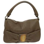 Pre-owned Leather handbags Salvatore Ferragamo Pre-owned , Beige , Dam...