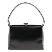 Pre-owned Leather handbags Gucci Vintage , Black , Dames