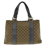 Pre-owned Canvas gucci-bags Gucci Vintage , Beige , Dames