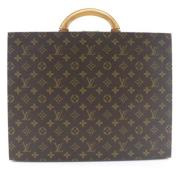 Pre-owned Canvas briefcases Louis Vuitton Vintage , Brown , Dames