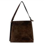 Pre-owned Leather shoulder-bags Salvatore Ferragamo Pre-owned , Brown ...