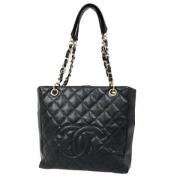 Pre-owned Leather chanel-bags Chanel Vintage , Black , Dames