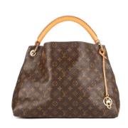 Pre-owned Canvas handbags Louis Vuitton Vintage , Brown , Dames