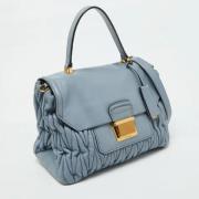 Pre-owned Leather handbags Miu Miu Pre-owned , Blue , Dames