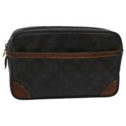 Pre-owned Canvas clutches Louis Vuitton Vintage , Brown , Dames