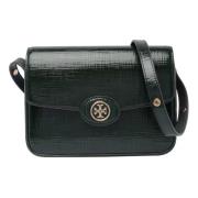 Omkeerbare Crosshatched Schoudertas Tory Burch , Green , Dames