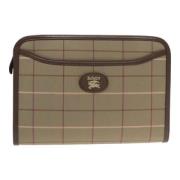 Pre-owned Canvas clutches Burberry Vintage , Brown , Dames