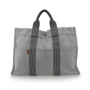 Pre-owned Leather handbags Hermès Vintage , Gray , Dames