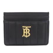 Pre-owned Leather wallets Burberry Vintage , Black , Dames