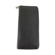 Pre-owned Leather wallets Louis Vuitton Vintage , Black , Heren