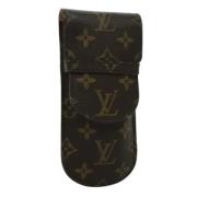 Pre-owned Canvas pouches Louis Vuitton Vintage , Brown , Dames