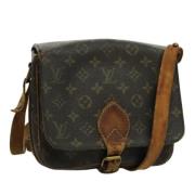 Pre-owned Canvas louis-vuitton-bags Louis Vuitton Vintage , Brown , Da...