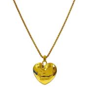 Pre-owned Metal necklaces Yves Saint Laurent Vintage , Yellow , Dames