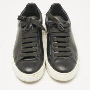 Pre-owned Leather sneakers Louis Vuitton Vintage , Black , Dames