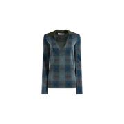 Pixel Check Jacquard Polo Shirt Circus Hotel , Blue , Dames