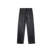 Gecoate Denim Broek met Flatterende Pasvorm Alix The Label , Black , D...