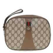 Pre-owned Canvas gucci-bags Gucci Vintage , Beige , Dames