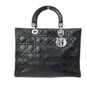 Pre-owned Leather dior-bags Dior Vintage , Black , Dames