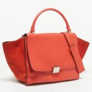 Pre-owned Leather handbags Celine Vintage , Orange , Dames