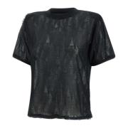 Zwart T-shirt met Rips IRO , Black , Dames