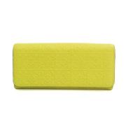 Pre-owned Leather wallets Loewe Pre-owned , Yellow , Dames