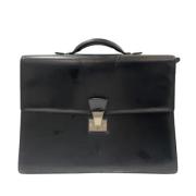 Pre-owned Leather briefcases Cartier Vintage , Black , Heren