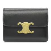 Pre-owned Leather wallets Celine Vintage , Black , Dames