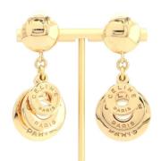 Pre-owned Metal earrings Celine Vintage , Yellow , Dames