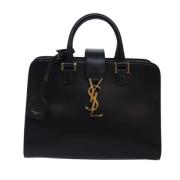 Pre-owned Leather handbags Yves Saint Laurent Vintage , Black , Dames