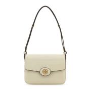 Krijtleren Schoudertas Tory Burch , White , Dames