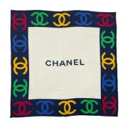 Pre-owned Silk scarves Chanel Vintage , Multicolor , Dames