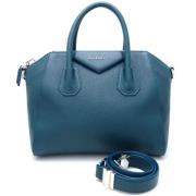 Pre-owned Leather handbags Givenchy Pre-owned , Blue , Dames