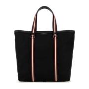 Canvas Code Shopping Tas Bally , Black , Heren