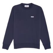 Katoenen Crewneck Sweatshirt met Logo Embleem Autry , Blue , Heren