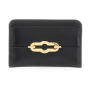 Luxe Lederen Kaarthouder met Pimlico Slot Mulberry , Black , Dames