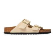 Ecru Nubuck Sandalen Birkenstock , Beige , Dames