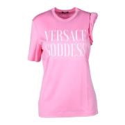 Tshirt Versace , Pink , Dames