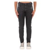 Zwarte Skinny Jeans 1979 Sleenker Stijl Diesel , Black , Heren