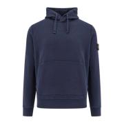 Biologische Hoodie met Kangoeroezak Stone Island , Blue , Heren