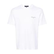 Logo Print Katoenen T-shirt Comme des Garçons , White , Heren