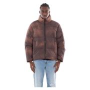 Faded Puffer Jacket 7Esa Diesel , Brown , Heren