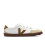 Witte Volley Sneakers met Bruin Logo Veja , White , Heren