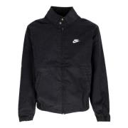 Corduroy Harrington Jack Zwart/Wit Nike , Black , Heren