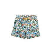 Postcard Mix Swimshorts MC2 Saint Barth , Multicolor , Heren